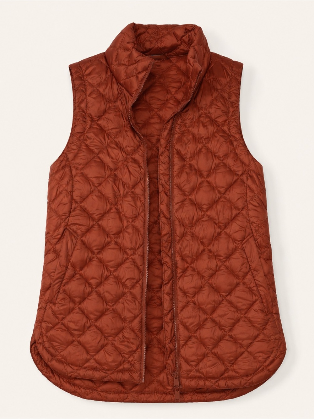 Athleta Quilted Jacket in Burnt Orange